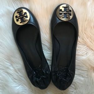 Tory Burch Black Flats